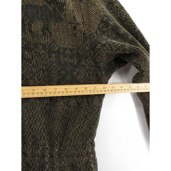 VINTAGE Woolrich Jacket Large Sherpa Fleece Hoodie Reindeer 90s - Picture 6 of 13